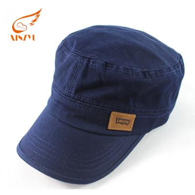 China breathable & High Quality Waterproof Navy Military Officer Caps Tactical Military Hat With Leather Badge for sale