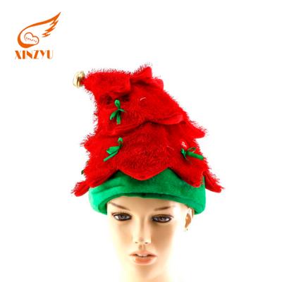China Wholesale Striped Musical Tree Party Celebration Santa Hats Crazy Christmas Hats for sale