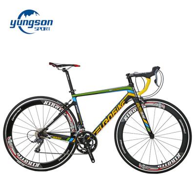 China Aluminum Alloy Sport 18 Speed Ultralight Bicicleta Carbon 700C Road Bicycle Lightweight For Adult for sale