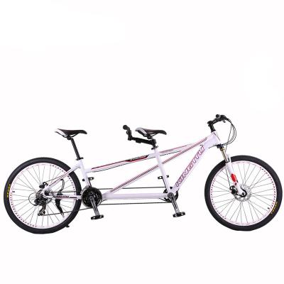 China 2019 Best Selling Aluminum Alloy 27 Speed Double Seat Romantic Tandem Bike Double Seat High End Bike for sale