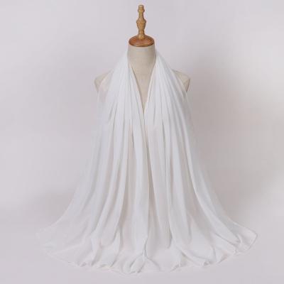 China Long knitted scarf Wholesale High Quality most beautiful Plain Women muslim fashion scarf middle east arab for sale