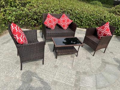 中国 中国 工場 卸売 ラタンソファ 防水デザイン 室内 屋外 ソファ テーブル 椅子 食卓 オスマン家具セット 販売のため