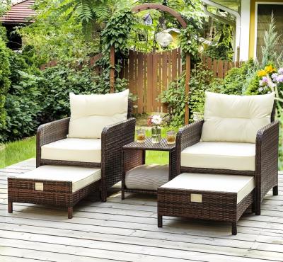 China Garden Rattan Outdoor L Shaped Sofa Customized Sizes Patio Furniture Sets Garden Rattan Outdoor L Sofa for sale