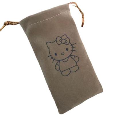China Eco-friendly Wholesale Custom logo canvas cotton earring necklace jewelry drawstring bag for sale