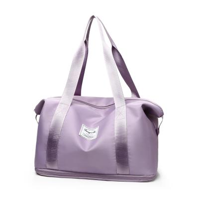 China Fashion Travel Accessories Waterproof Large Capacity Fashion Sports Yoga Weekender Travel Folding Tote Duffel Bag For Girls for sale