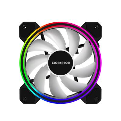 China Computer Case Computer Fan 120MM LED Light Ceiling RGB Fan With Remote for sale