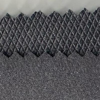 China Tejido con forma de diamante de super estiramiento 160GSM 75D Tejido de poliéster spandex jacquard en venta