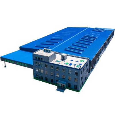 China Metalen voorgefabriceerde opslagplaats met een enkel hellendak met isolatie van stalen plaat en glaswol Te koop