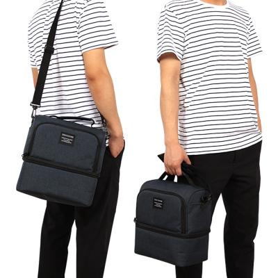 China Waterproof Hot sell High quality Lunch Box Insulated Custom multifunction Cooler Shoulder Box Lunch Bag With Strap for sale