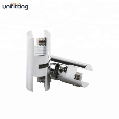 China Single Side Clamp Brass Cable Display System Glass Side Clamp Sided Clamp For Glass Shelves B-CVD-CP for sale