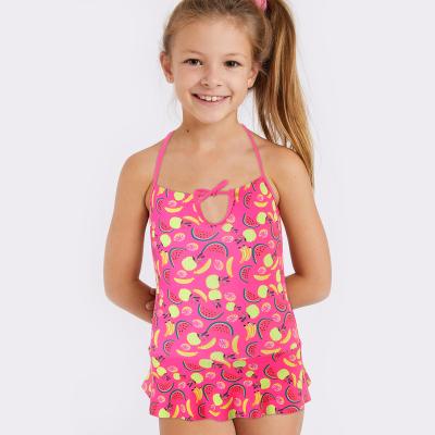 China Best Selling Breathable Kids Swimwear One Piece Swimsuit For Kids Halter Skirt Beach Wear Bathing Suit for sale