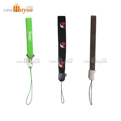 China Mobile Phone Strap 10mm Polyester Mobile Strap with silk screen printing for sale