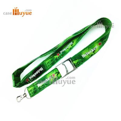Chine Lanière de sublimation avec la lanière de polyester de l'ouvreur de bouteille 25mm avec l'impression de transfert de chaleur à vendre