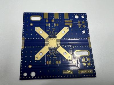 China Rogers Material PCB 0.762mm Glass Epoxy Yellow Coverlay White Silkscreen for sale