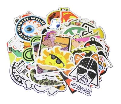 China Custom Use Stickers Custom Resistance UV Waterproof PVC Bumper Car Exterior Vinyl Die Cut Sticker for sale