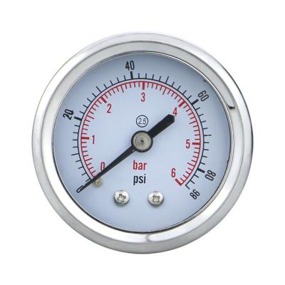 China Medidor de presión seco de alta precisión con diámetro de 50 mm y rango de 400 bares hecho en Zhejiang en venta
