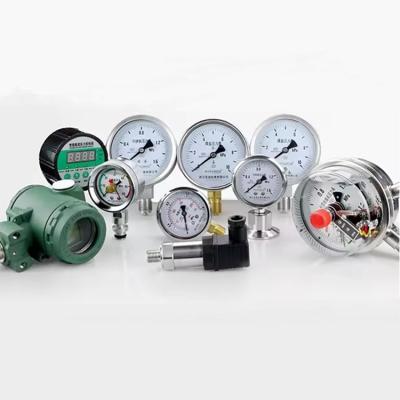 China Un manómetro de presión axial de acero inoxidable para profesionales de gas líquido. en venta