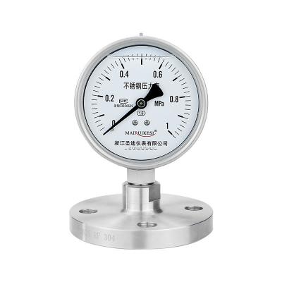 Κίνα Υποστηριζόμενο από OEM 304ss Γλυκερίνη γεμάτη μετρητή πίεσης 25mpa για υψηλής ακρίβειας μανόμετρο πετρελαίου προς πώληση