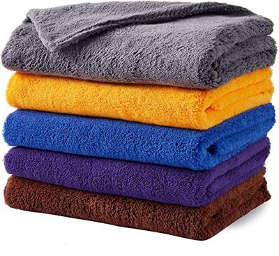 China Factory wholesale 40*40cm promotion 600gsm microfiber QUICK DRY towel for car microfiber cleaning cloth microfiber car wash cleaning towel for sale