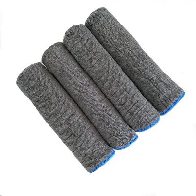 China Factory Sale Kitchen Car Wash Towel 40*40cm Microfiber 350gsm Warm Weft Knitting Cleaning Cloths For Car for sale