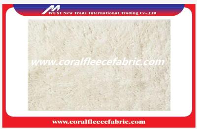 China Polyester Shaggy Microfiber Carpet with Chenille Fabric , Grey - White Cotton Backing for sale