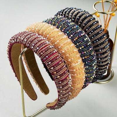 China Pretty Lady Fashional Lady Hot Sale Women's Designer Rhinestone Headbands Pretty for sale