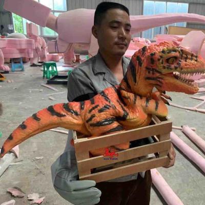 China Custom Realistic Dinosaur Hand Puppet , Theme Park T Rex Hand Puppet for sale
