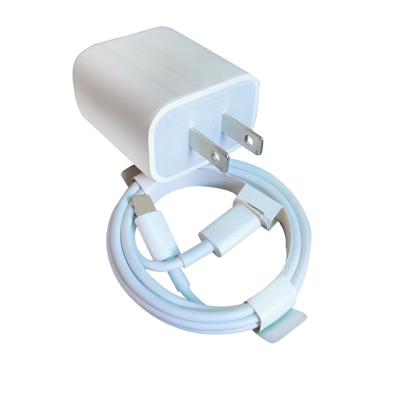 China PD18 Fast Charging 2023 Factory original newest hot sell charger kit PD 20W USB-C TYPE-C home charger wall adapter & fast charging cord for iPhone for sale