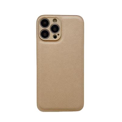 China Shockproof New Arrival Wholesale Phone Case New Fashion Female Male Simple Warmly Color Luxury Leather Soft Back Cover Protection Phone Ca for sale