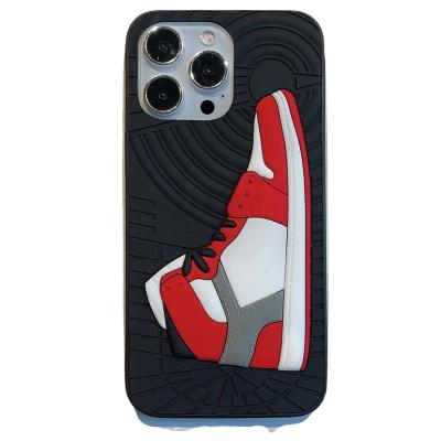 China Shockproof New Arrival 3D Custom silicone Mobile Phone Cases sneakers protective cover fashion for iphone14 13pro max 11pro max xs max 12 for sale