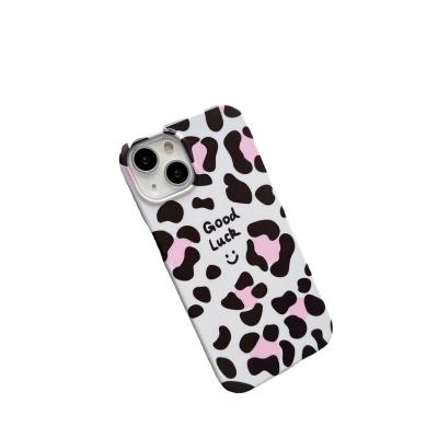 China Shockproof New Arrival Wholesale Phone Case Japanese Korea Cute ins Flower & Leopard Printed Pattern Transparent Soft Back Cover Phone Cas for sale