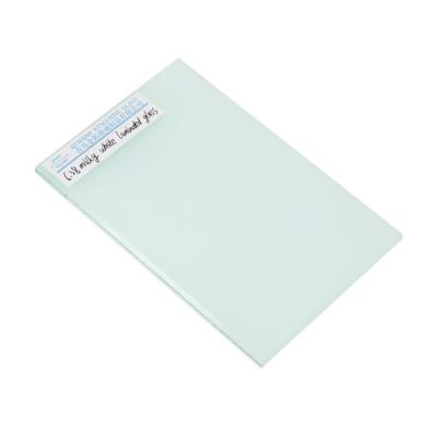 China Milky White Laminated Safety Glass 6.76mm 8.38mm 8.76mm 10.38mm Thickness for sale