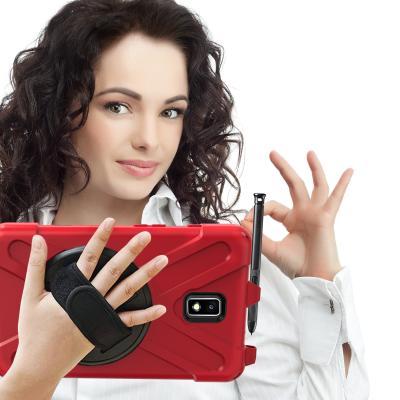 China Child Friendly 3 Layer Shockproof Rugged Silicone 360 Rotating Case For Samsung Galaxy Tab A 10.5 T590 Case for sale