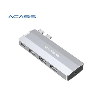China ACASIS USB4.0 40Gbps PD 100W and 3*USB3.2 10Gbps Enabled High-Speed Data Type-C Port 5-in-1 USB C HUB for Macbook Pro Air 2021 for sale