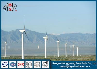 China Round Anticorrosive Wind Generator Pole Hot Roll Steel Q235 , Q345 for sale
