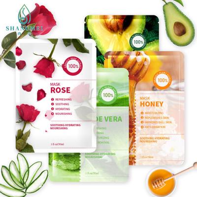 China Jojoba Oil Honey Aloe Vera Rose Extract Mask Antioxidants ISO Revitalizing Skin Therapy for sale