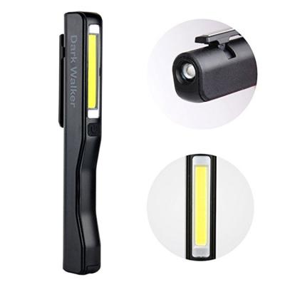 China Portable Household USB Inspection Lamp Worklight Hand Pocket Rechargeable Pen Flashlight Flood Beam Torch with Magnetic Strip Clip for sale