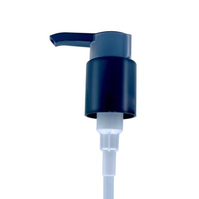 China 24/410 Non Refillable Luxury Cosmetic Black Packaging Clip Lock Plastic Lotion Pumps For Personal Skin Care for sale