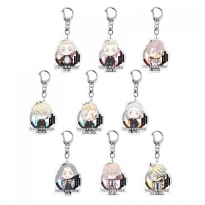 China 9 Styles Tokyo Avengers Cartoon Pendant Decorative Anime Environmental Friendly Key Chain Key Rings for sale
