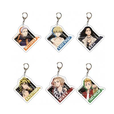 China Tokyo Avengers 6 Styles Environmentally Friendly Cartoon Anime Decorative Pendant Key Chain Chain for sale
