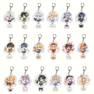 China Genshin Decoration/Collection/Impact Genshin Gift 8 Style Cartoon Character Anime Acrylic Key Chain Anime Key Chain Accessories for sale