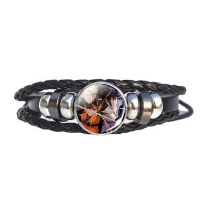 China 8 Styles Japanese Anime Time Anime Cartoon Character Anime Bracelet Environmental Friendly Weaving Wristband Bracelet Design Leather for sale