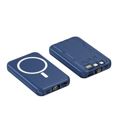 China Portable 2021 New Magnetic Wireless Power Bank 10000mah For Magnetic Powerbank Mobile Phone for sale