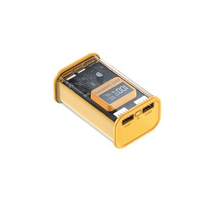 China Quick Charge Support 2022 New Design Digital Display Power Banks 10000mAh 20000mAh Power Bank 3 cables with PD22.5W Fast Charging for sale