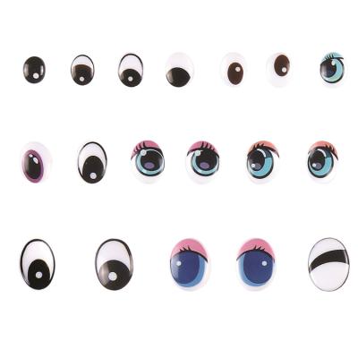 China Doll Plastic Shine Tyes, Plush Toy Accessories Eyes, Safety Plastic Oval Eyes Stuffed Baby Toys for sale