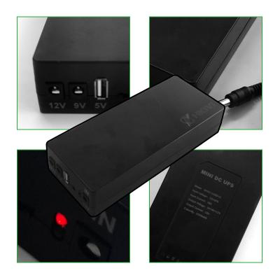 China DC Mini UPS 12V Fornecimento de energia de reserva Dc 5v 9v 12v Ups 20000mah UPS de maior capacidade à venda