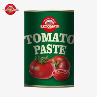 China 400g de pasta de tomate enlatada cumpre estritamente os mais elevados padrões internacionais de segurança alimentar à venda