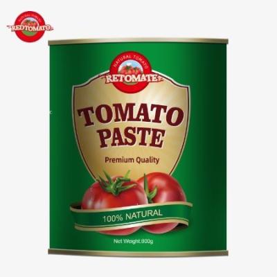 Chine Notre pâte de tomates en conserve de 800 g respecte rigoureusement de nombreuses normes internationales de qualité et de sécurité. à vendre