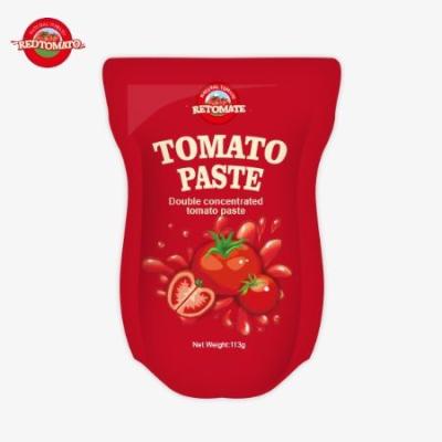 中国 トマトペスト工場はISO HACCP BRCとFDAの生産基準に従って113gのスタンドアップサケットを生産 販売のため