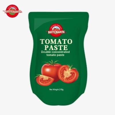 Chine La pâte de tomate en sachet de 210 g est conforme aux normes de production ISO HACCP BRC et FDA à vendre